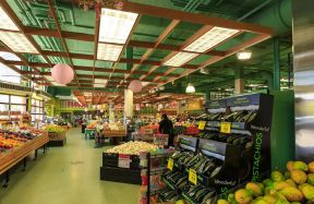 欧美超市室内吊顶装修设计效果图 