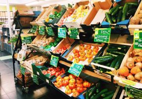 大型蔬菜超市室内装修效果图片