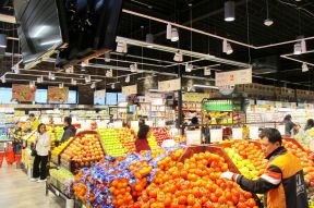 蔬菜超市内部装修效果图2023图片