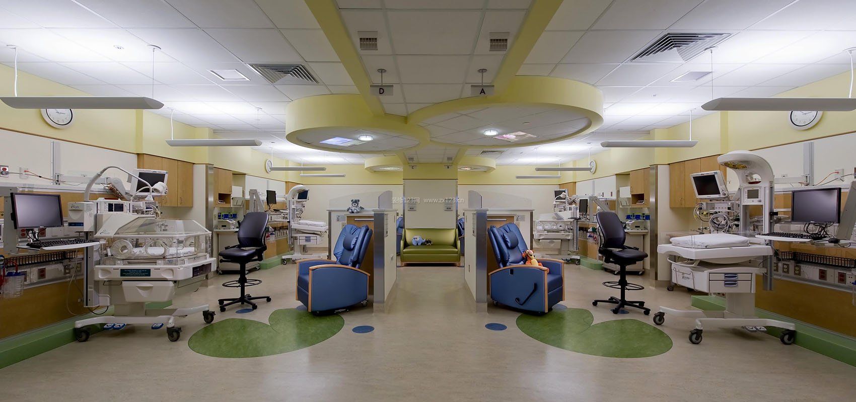 现代医院室内地板装修效果图片大全