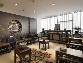 中式背景 家裝樣板間圖片