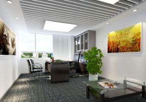 现代办公室风格 盆栽植物图片