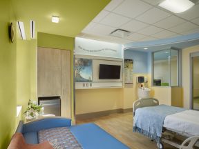 医院室内装修效果图 电视墙设计图