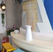 地中海小型茶餐厅壁灯装修效果图片