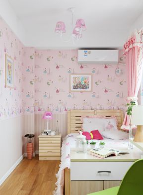 50平米小户型设计 粉色窗帘装修效果图片