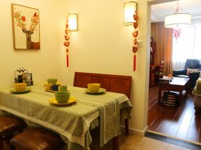 小型餐廳裝修圖 中式簡(jiǎn)約風(fēng)格裝修效果圖片