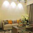 新中式风格小户型客厅地毯图案装修图片