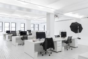 办公室装修效果 现代简约黑白风格