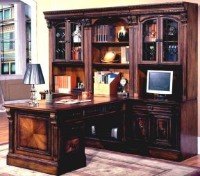 美式风格办公室书柜 美式古典风格