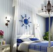 10平卧室地中海风格壁纸装修效果图