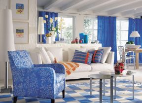 客厅沙发颜色 地中海设计风格