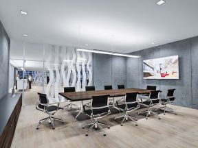 白色现代办公室效果图 时尚办公室装修图片