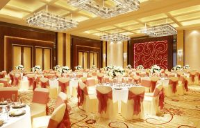 大型婚宴酒店餐厅设计装修效果图片