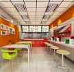 现代简约风格小型快餐厅装修设计效果图片