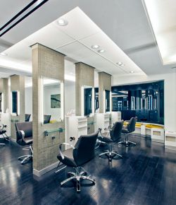 60平美发店内部装修图片