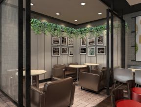 小型快餐廳裝修設(shè)計 照片墻裝修效果圖片