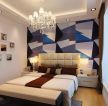 现代小卧室风格背景墙装饰装修效果图片