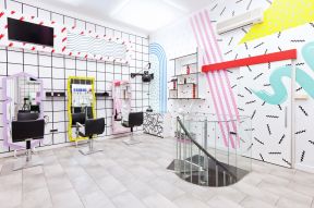 美發(fā)店裝修墻紙 美發(fā)店墻紙裝修效果圖