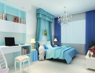 地中海风格小别墅卧室房装修效果图片