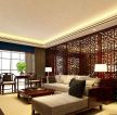 中式风格元素沙发背景墙装修效果图片