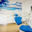 牙科诊所门面室内背景墙装修效果图片