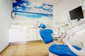 牙科诊所门面装修图片 室内背景墙效果图