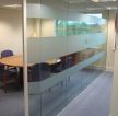办公室玻璃墙隔断造型装修效果图片