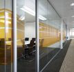 办公室走廊玻璃墙装修效果图片