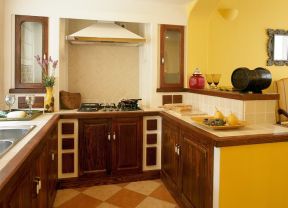 小型厨房 80平米装修效果图片