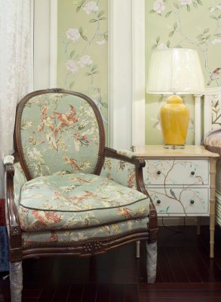 中欧式卧室靠背椅装修效果图片