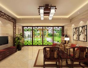 新中式家具元素 室内客厅装修图
