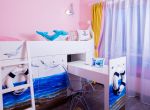 2023地中海30平米儿童房布艺窗帘装修效果图片