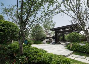 中式园林景观元素 休闲区装饰装修效果图片