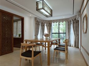 中式燈具 簡約餐廳裝修效果圖