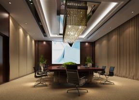 会议室方形水晶灯效果图图片