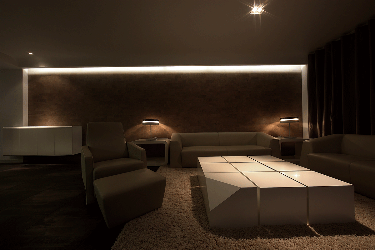 现代室内客厅沙发摆放装修效果图片