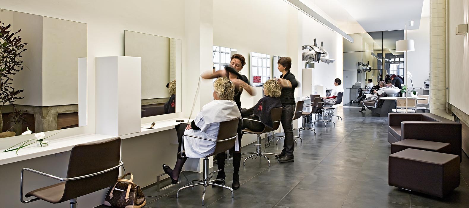 现代简约风格美发店装修图设计2017_装修123