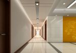 办公室设计走廊米白色地砖装修效果图片