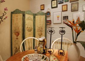 80平米餐廳 家裝田園風(fēng)格