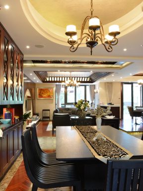 小型中餐廳設計 餐廳吊燈圖片大全