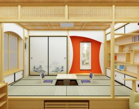 小户型日式 书房设计装修效果图