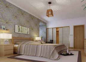 床背景墙 日式风格装修效果图