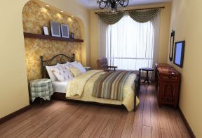 20平米小户型卧室 美式田园风格装修效果图片