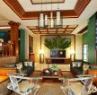 5万东南亚风格复式别墅室内装修效果图