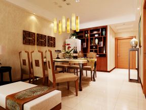 5万东南亚风格 家庭餐厅酒柜装修