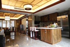 5万东南亚风格 开放式厨房吧台装修效果图