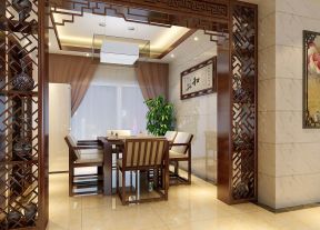 室內(nèi)設(shè)計(jì)中式風(fēng)格 餐廳隔斷裝修效果圖