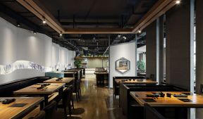 現(xiàn)代時(shí)尚火鍋店吊頂設(shè)計(jì)裝修效果圖片