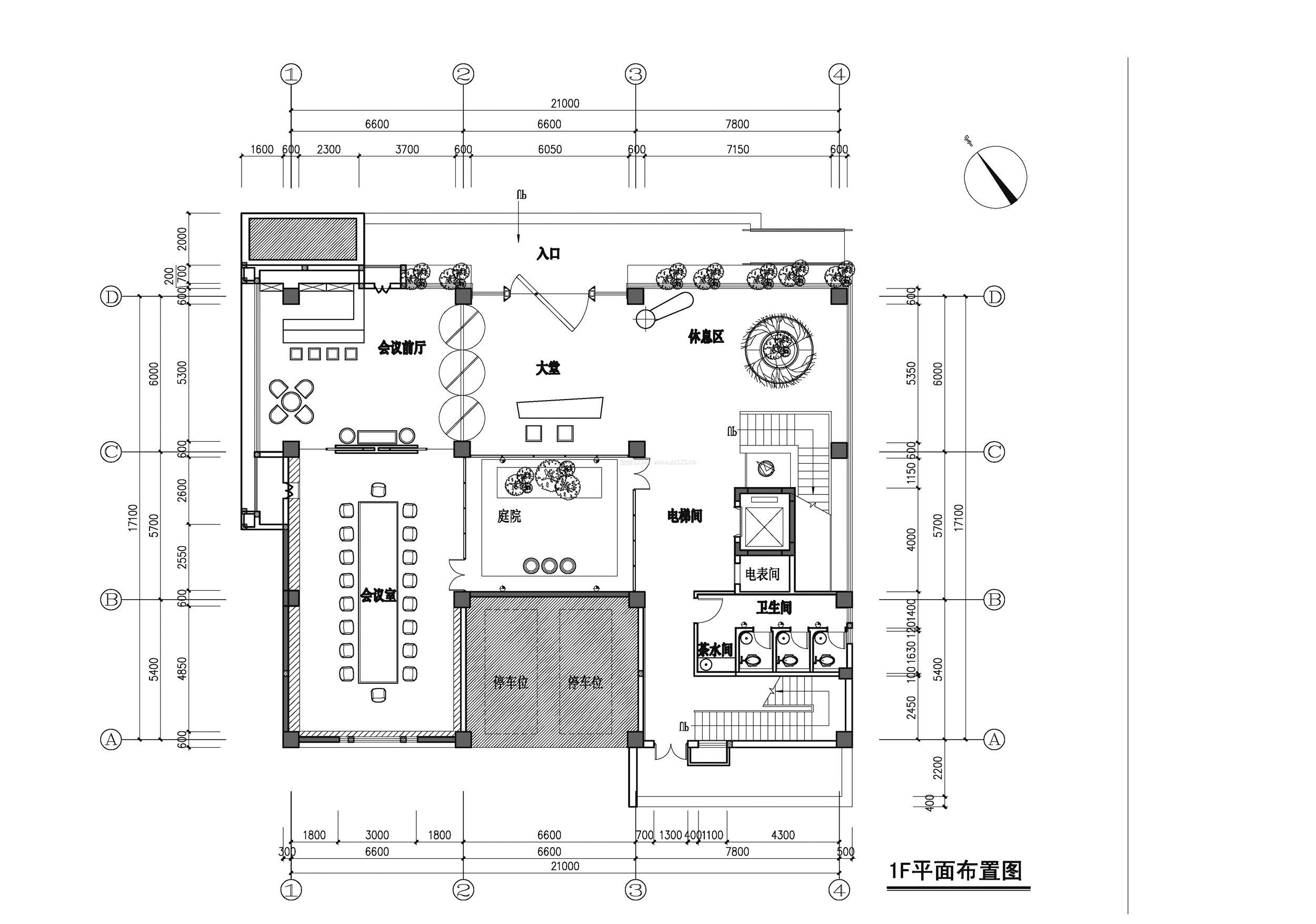 辦公樓會議室設(shè)計(jì)戶型效果圖