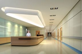 医院内部效果图 医院走廊装修效果图